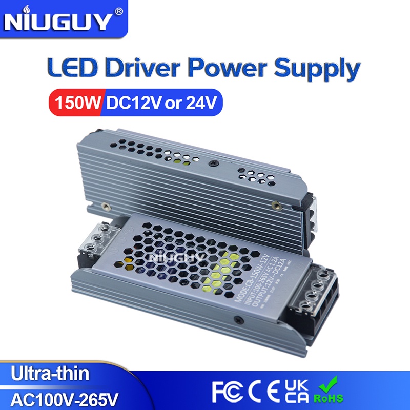 150w LED電源 DC12V/24V超薄長條電源開關電源廣告燈箱 LED驅動器 | 蝦皮購物