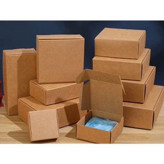 手工皂包裝紙盒 牛皮紙盒 包裝盒 飾品禮品盒 喜糖節日禮物盒 小飛機盒 包裝素材。空白紙盒