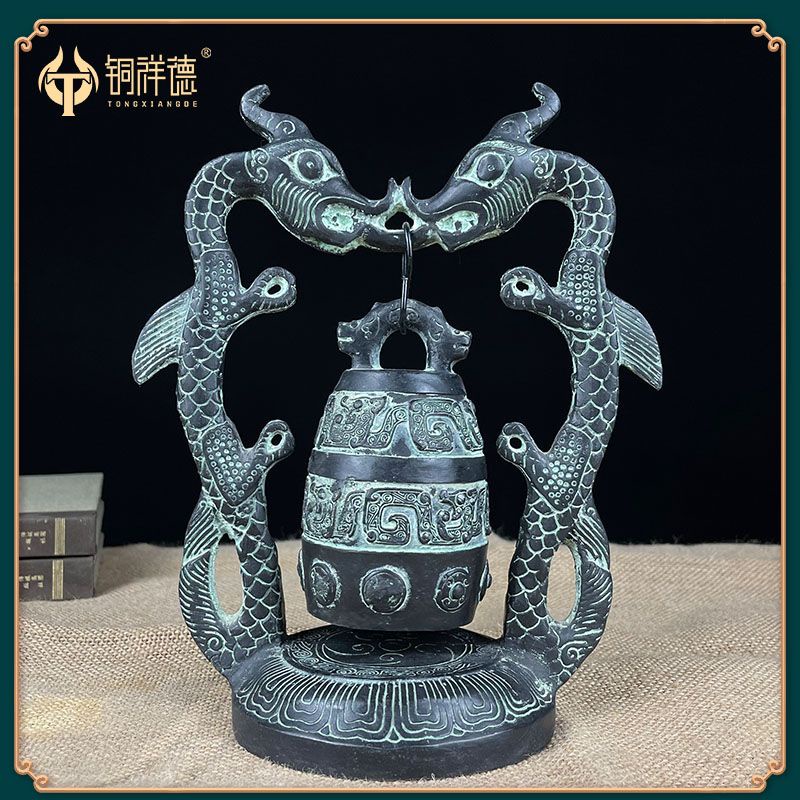 西周・館蔵珍品・古青銅器彫・獣紋方鼎』極細工・骨董品・古賞物