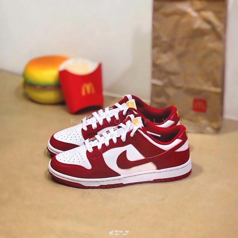 Fashion SPLY】Nike Dunk Low Gym Red 白紅黃標休閒鞋DD1391-602