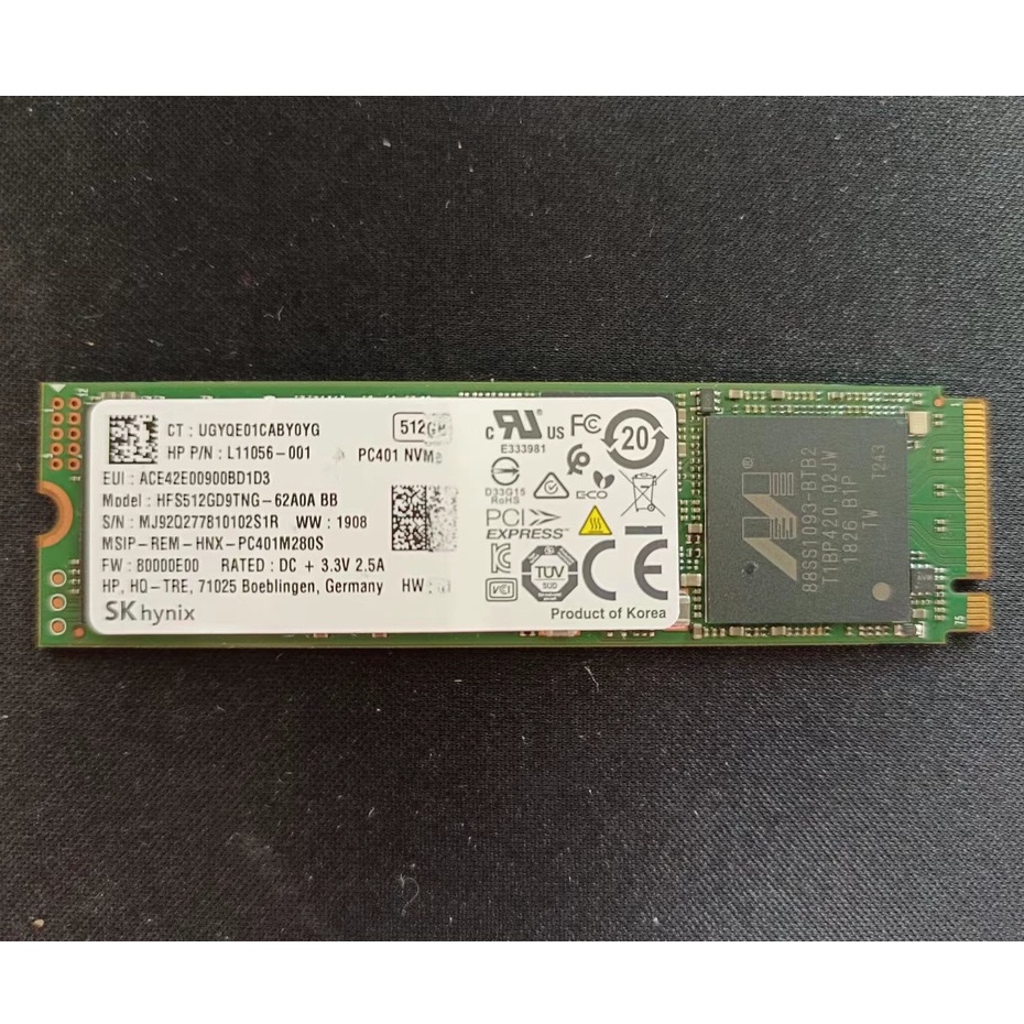 SK hynix】SSD 512GB HFS512GD9TNG(拆機良品) | 蝦皮購物
