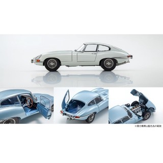 Kyosho 1/18 08954W – Jaguar E-type Coupé Blanche – Diecast, état D'occasion