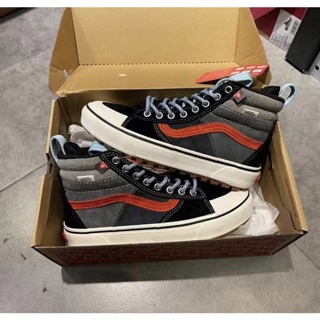 正品代購VANS SK8-HI 38 DX 安纳海姆系列灰藍配色潮流滑板鞋帆布鞋高筒