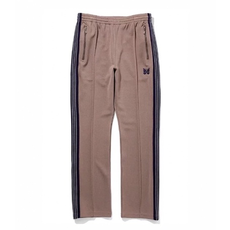 FLOMMARKET] Needles 22AW Narrow Track Pant 電繡蝴蝶長褲窄版灰褐紫