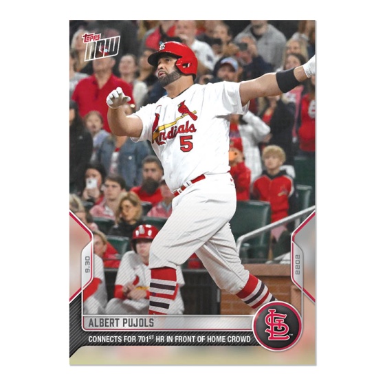 2022 Topps NOW #951 Albert Pujols (700 HRS) MLB Baseball Trading Card St.  Louis Cardinals