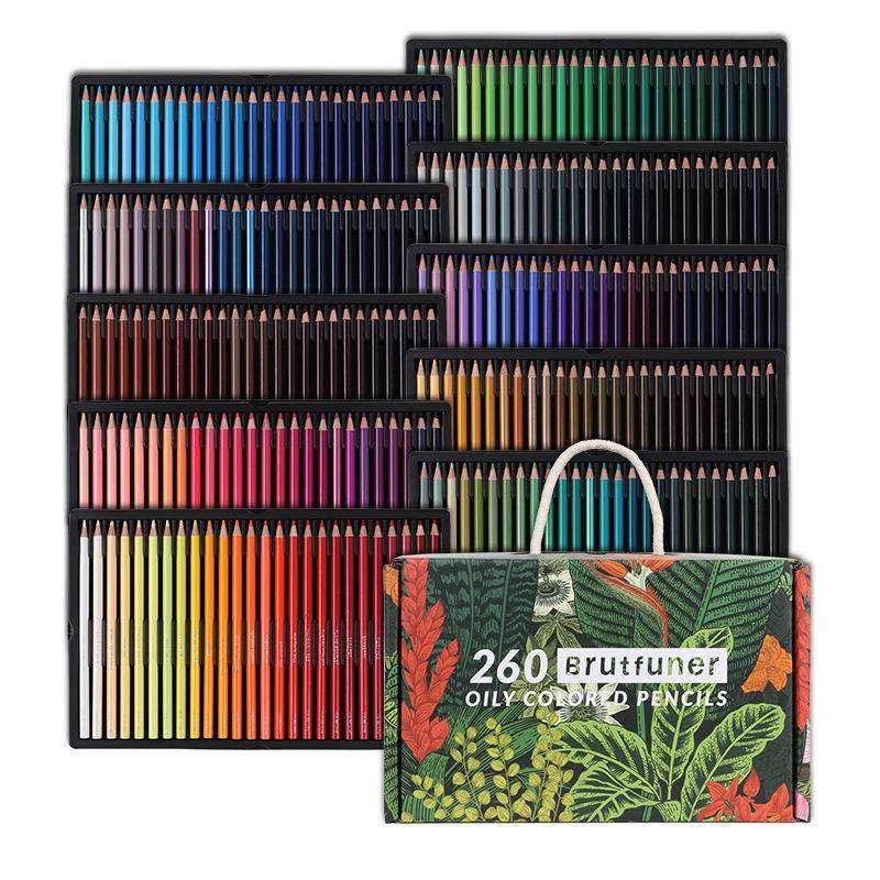 Brutfuner 520色彩色鉛筆套裝專業繪圖鉛筆素描著色學校兒童美術用品