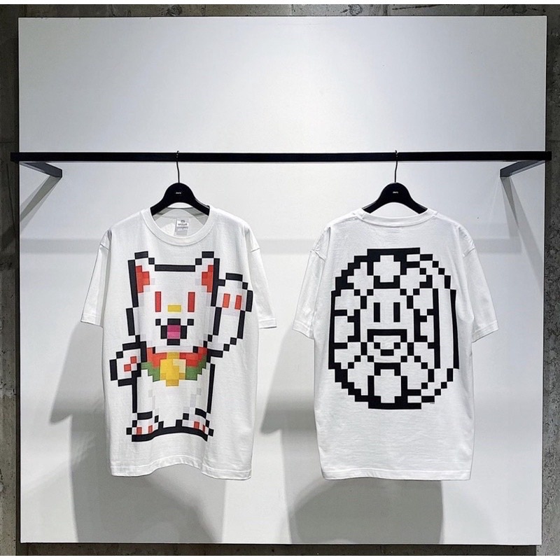 村上隆招財貓Nft 馬賽克短袖Murakami Lucky Cat Coin Bank T-Shirt