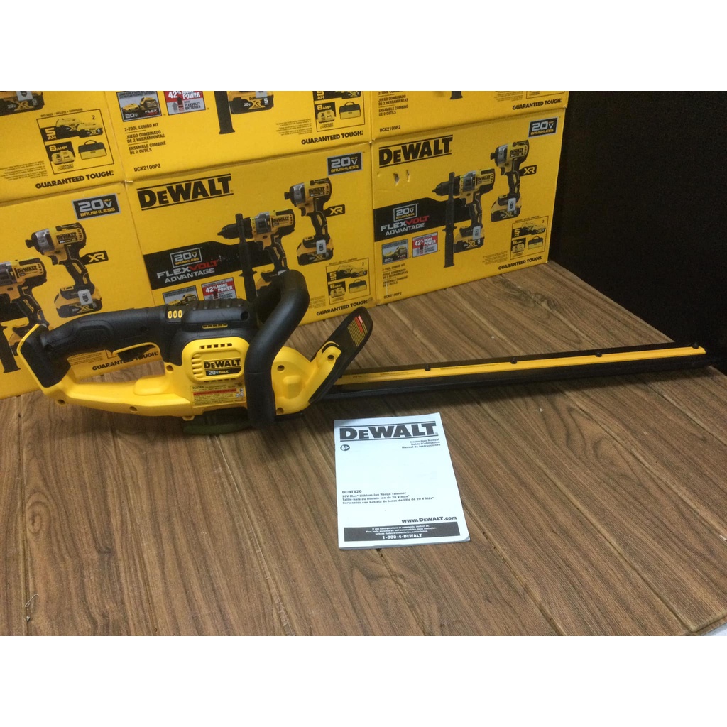 含稅全新DEWALT 得偉 美版 DCHT820 20V Max* (18V)鋰電籬笆剪 修枝剪 剪枝機 綠籬剪配件如圖 蝦皮購物