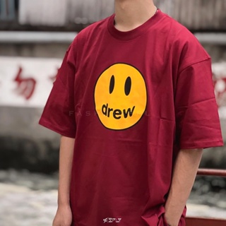 Fashion SPLY】Drew House FW22 Mascot SS Tee 奶油白/酒紅笑臉Logo 短