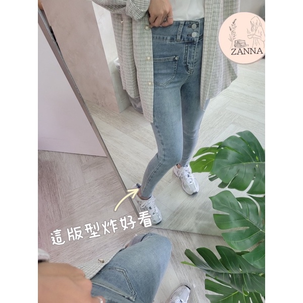 《zanna》0231ay韓版 彈力復古窄管牛仔褲👖 超級顯瘦 女裝 女生衣著 牛仔褲 長褲 蝦皮購物