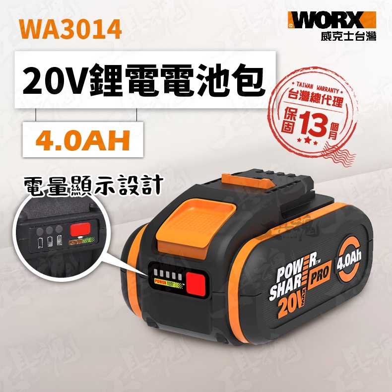 WA3014 4.0AH 20V