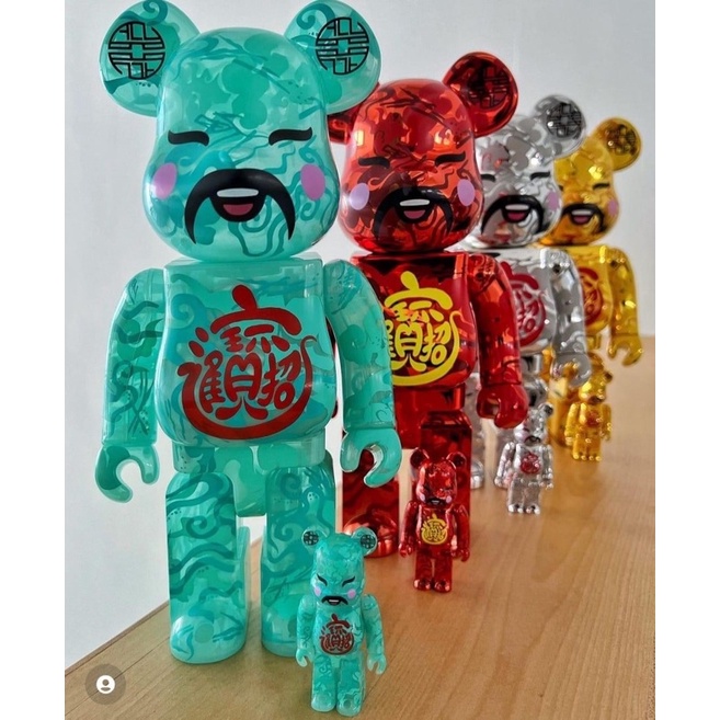 Be@rbrick ACU招財進寶 翡翠綠財神400%+100%