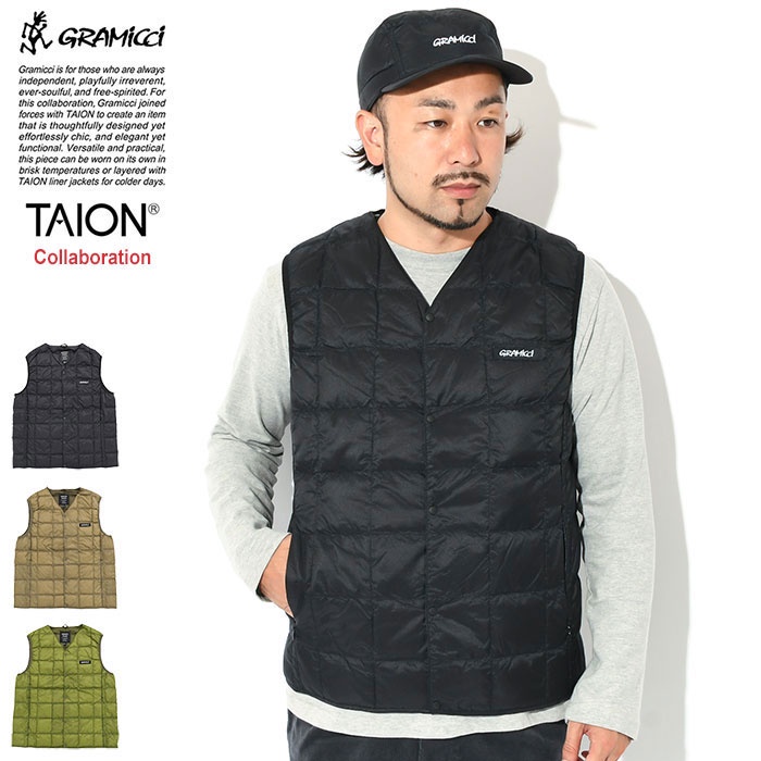 NERD} GRAMICCI × TAION INNER DOWN VEST 日本別注衍縫羽絨背心| 蝦皮購物