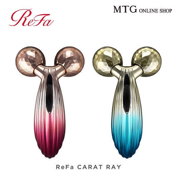 日本直送-REFA 全身滾輪正規品ReFa CARAT RAY紅藍MTG 美顔器| 蝦皮購物