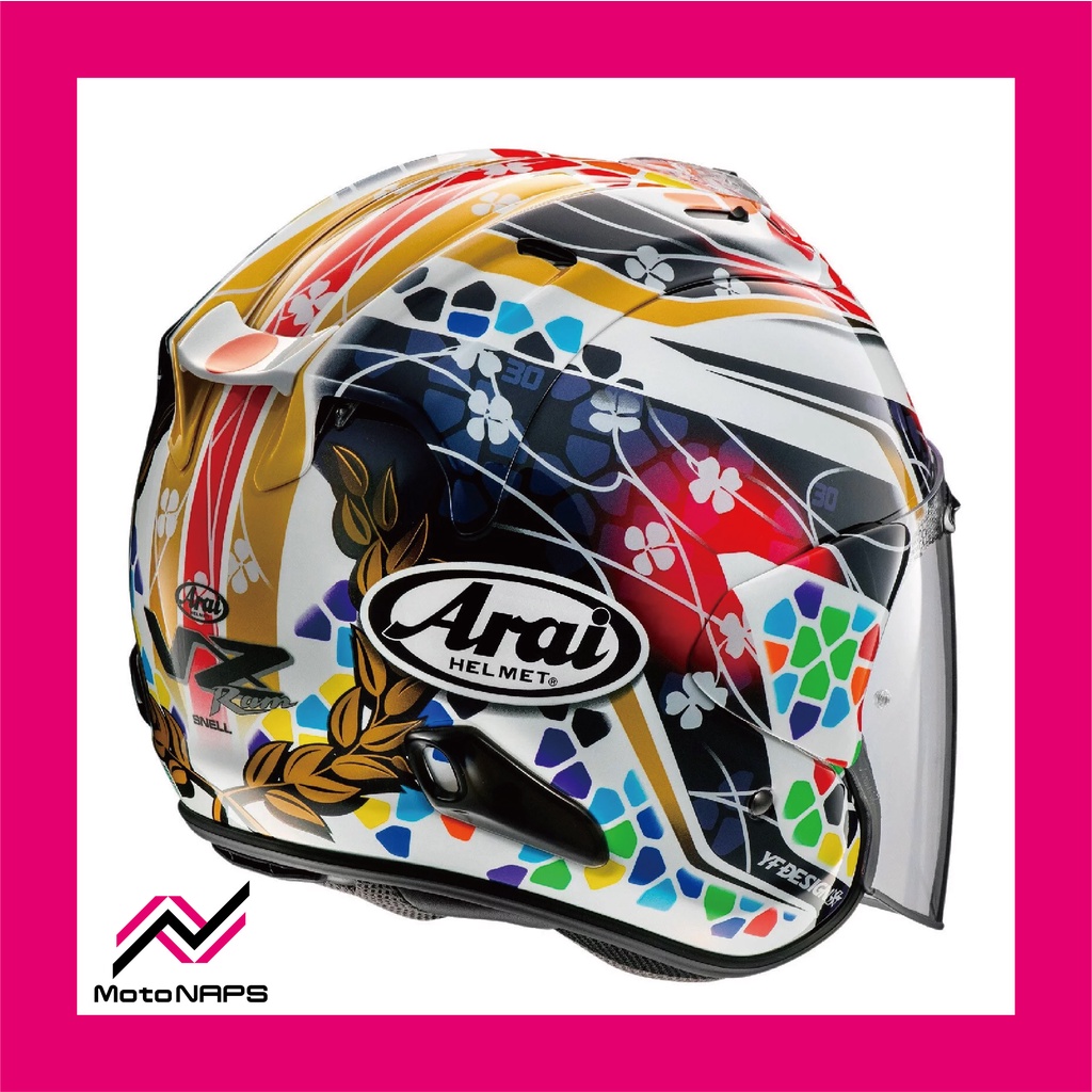 NAPS 納普司】 ARAI VZ-RAM 彩繪款NAKAGAMI GP2 中上貴晶安全帽總代理