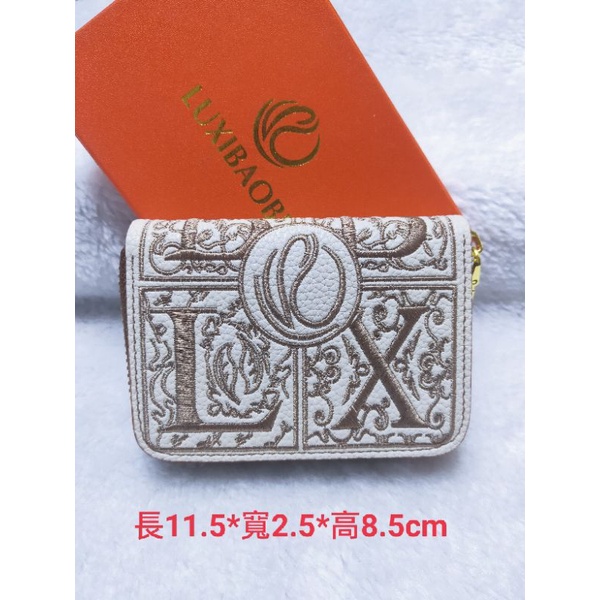 💖精品高貨二色【牛皮刺繡卡包.錢包】香港專櫃品牌貨💖C041
