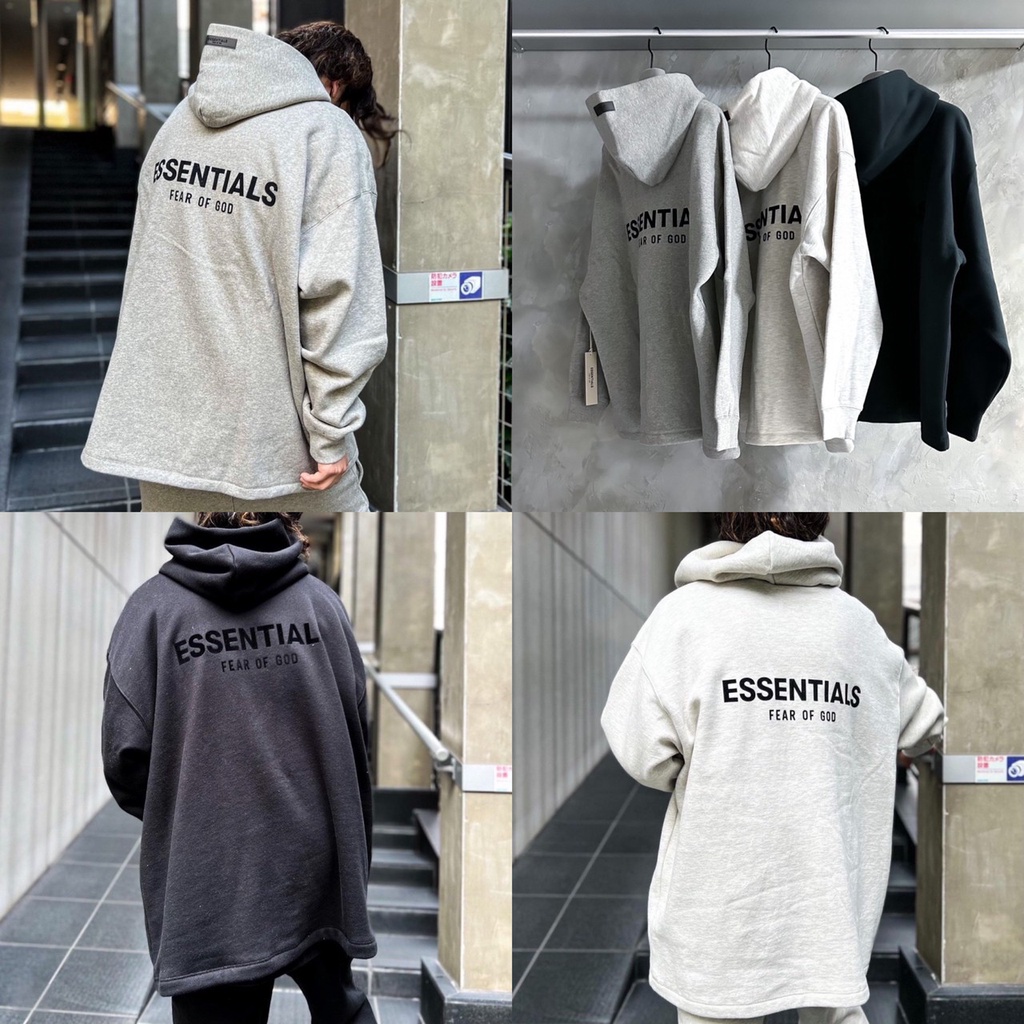 [NiL] FOG Essentials字體Logo 寬版帽T Relaxed Hoodie | 蝦皮購物