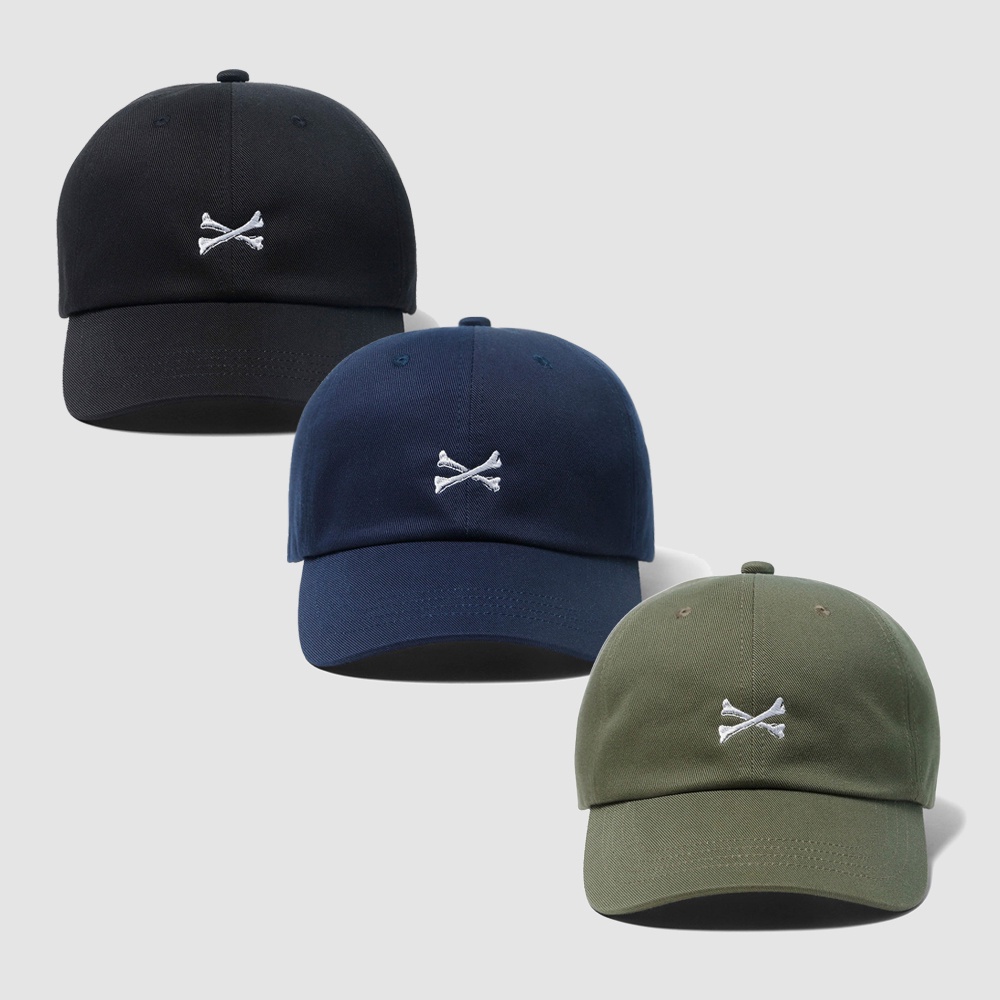 逢甲FUZZY】WTAPS T-6L 03 CAP COTTON. TWILL. X1.0 骨頭刺繡黑綠老帽 