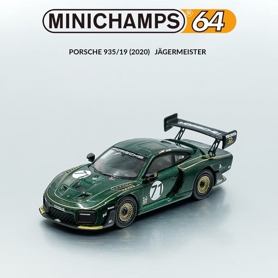 模例】Minichamps 1/64 Porsche 935/19 (2020) JAGERMEISTER 鹿頭塗裝 