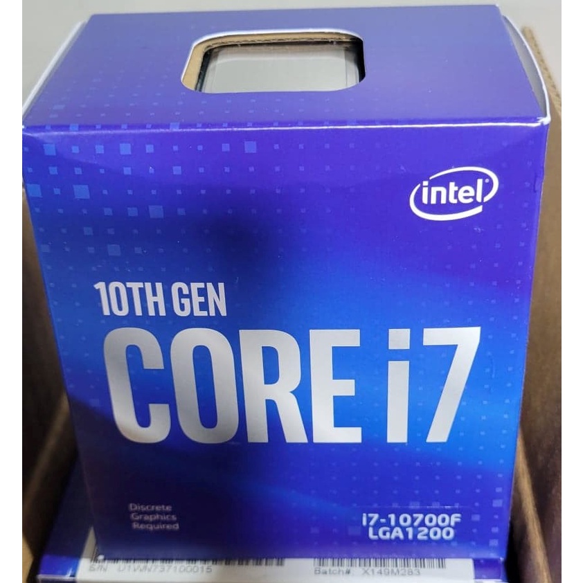 點子電腦-北投◎全新盒裝intel i7 10700F 10代CPU 8650元平輸品| 蝦皮購物