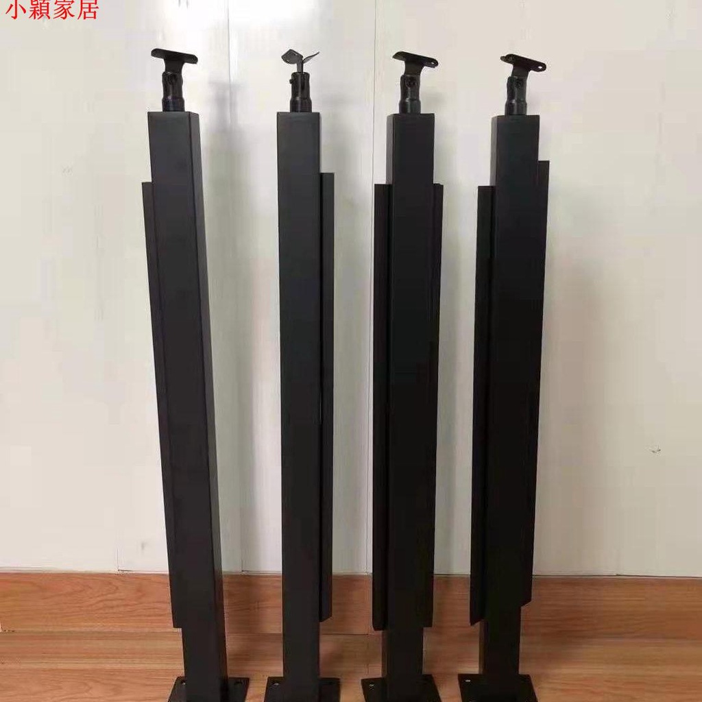 小穎家居 黑钛不锈钢简约升级版槽口 加深卡槽不锈钢楼梯阳台玻璃免打孔立柱 | 蝦皮購物