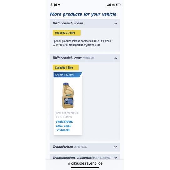 Ravenol 75w85 DGL | 蝦皮購物