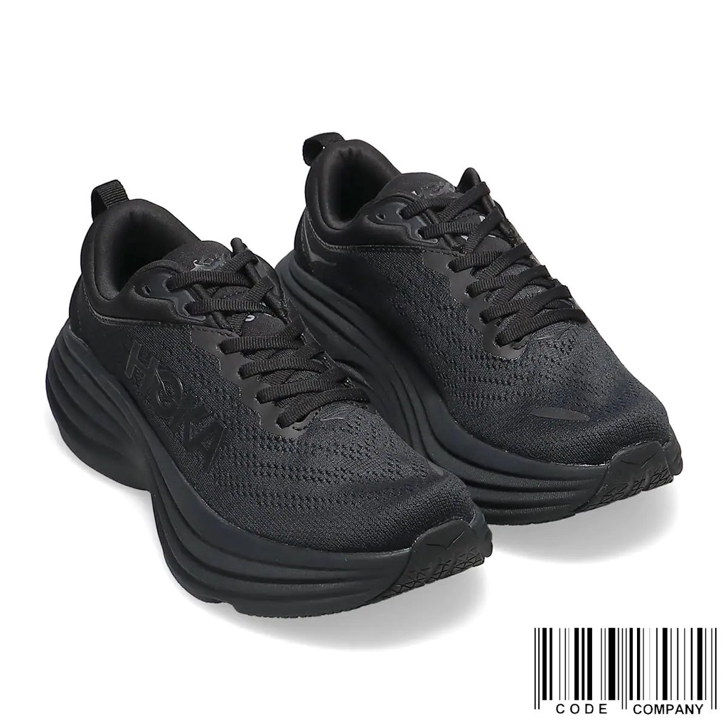 CodE= HOKA ONE ONE BONDI 8 WIDE 網布慢跑鞋(全黑) 1127954BBLC 路跑
