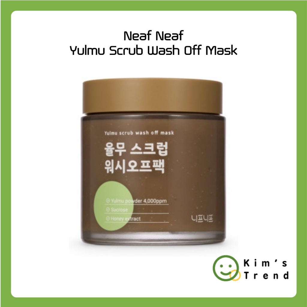 [Neaf Neaf] Yulmu Scrub Wash Off Mask (110g) 面膜包 | 蝦皮購物