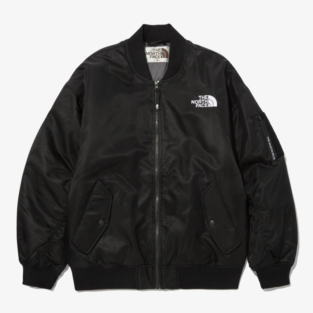 【吉米.tw】韓國代購 THE NORTH FACE 白標 KLUANE HEAT 軍裝 MA1飛行外套 黑 OCT