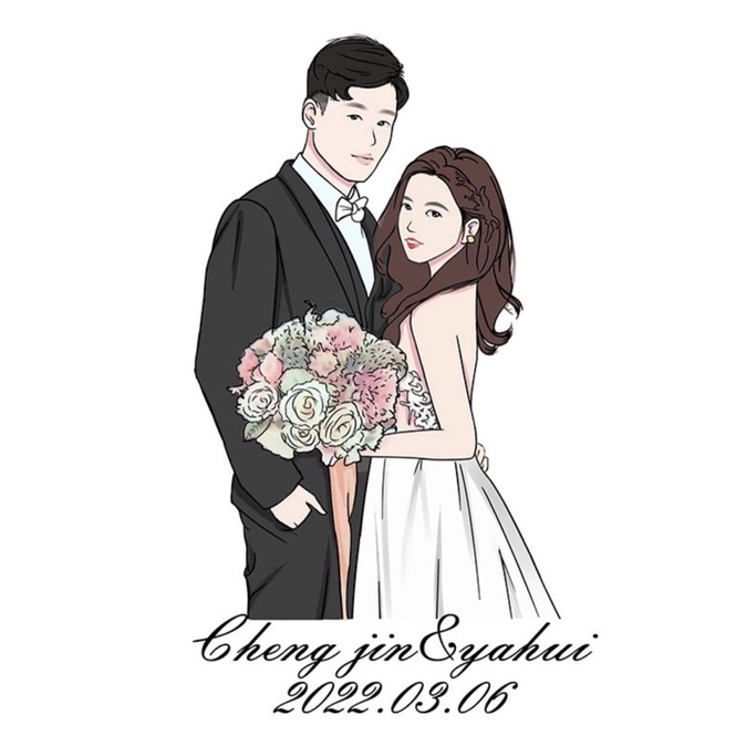 情人節禮物 ️客製化手繪頭像logo情侶紀念日情人節結婚婚禮小物Q版似顏繪文青禮卡通人像男友女友閨蜜交換生日禮物推薦 | 蝦皮購物