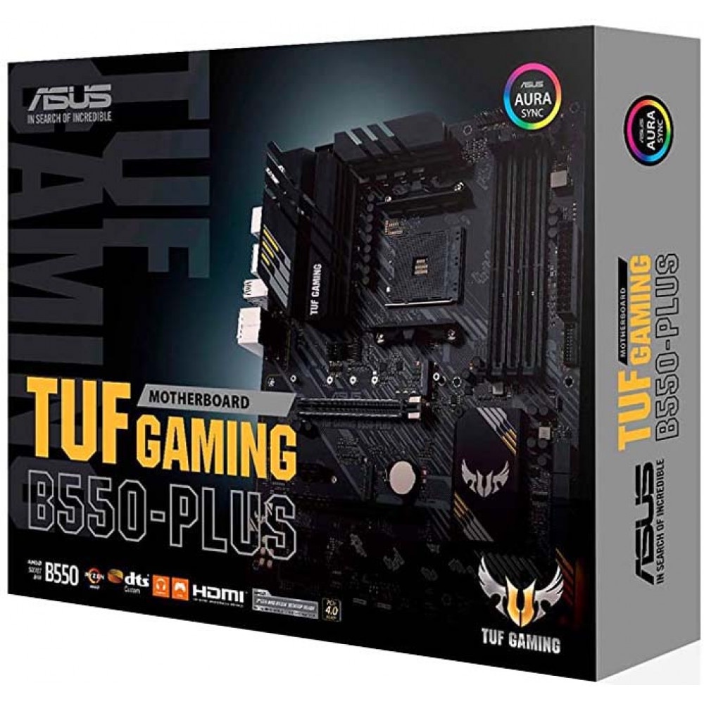 華碩軍規級TUF GAMING B550-PLUS AM4腳位AMD B550 M.2 HDMI DP RGB