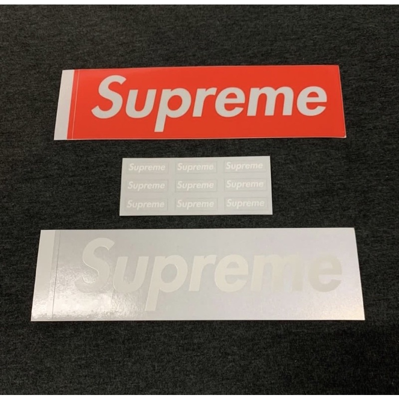 真品Supreme 3M 反光貼紙Box logo bogo sticker set | 蝦皮購物