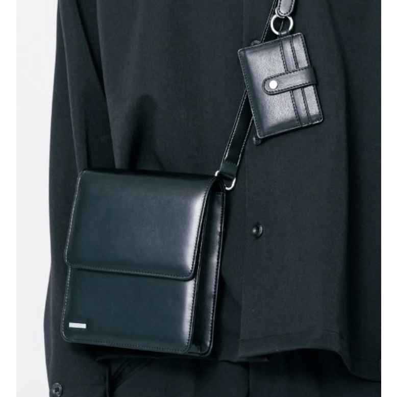 ★人気★SSY★MINIMAL BAR SQUARE LEATHER BAG & CARDWALLE.T★ 韓國代購🇰🇷現貨/預購SSY Minimal Bar Square Leather Bag 二合