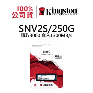 金士頓SNV2S/1000G 超薄NV2 SSD固態硬碟M.2 2280 Gen 4x4 NVMe PCIe 單