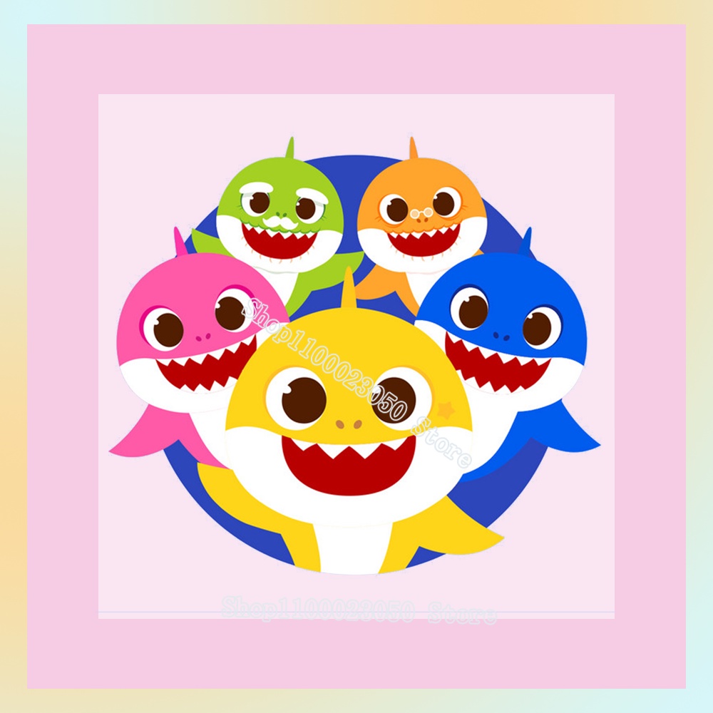 Baby Shark iron on TSHIRT Patch iron on for DIY 面罩 T 恤可按下任何織 蝦皮購物