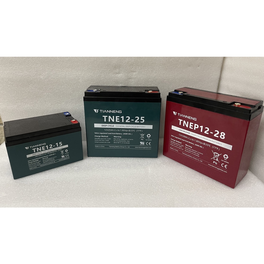 全新New Ebike acid battery 天能 超威 TN 12v15ah 12v25ah 鉛酸 電池 電動車 | 蝦皮購物