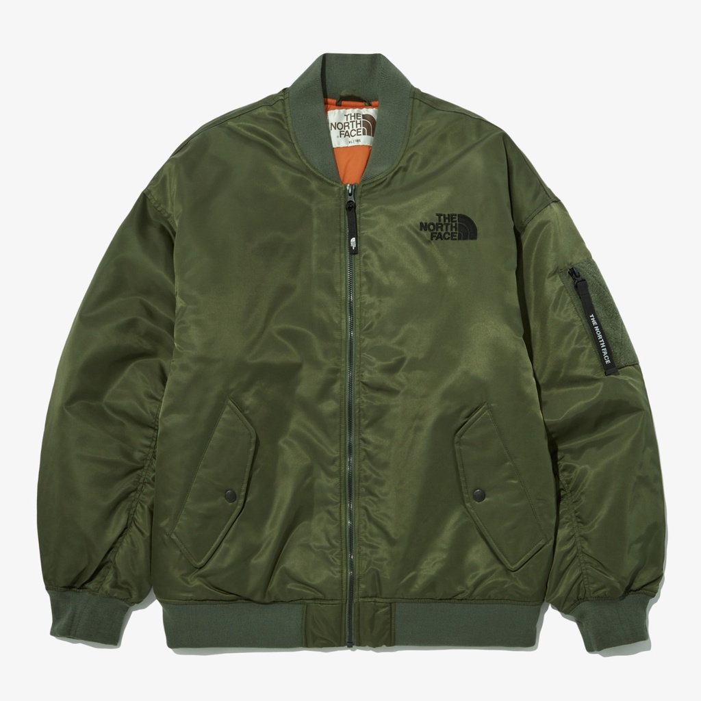 【吉米.tw】韓國代購 THE NORTH FACE 白標 KLUANE HEAT 軍裝 MA1飛行外套 軍綠 OCT