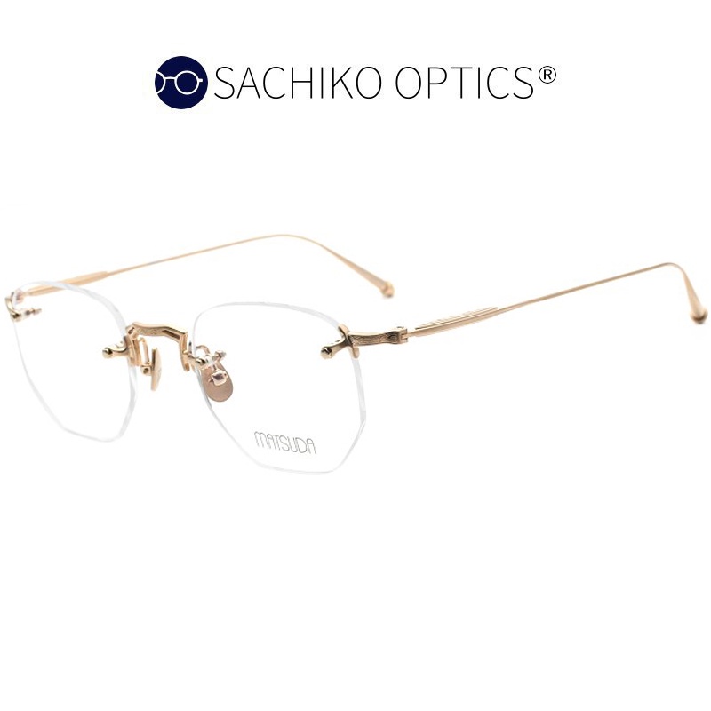 MATSUDA M3104 日本松田光弘眼鏡｜手工男女無框純鈦眼鏡 男生女生品牌眼鏡框【幸子眼鏡】 | 蝦皮購物