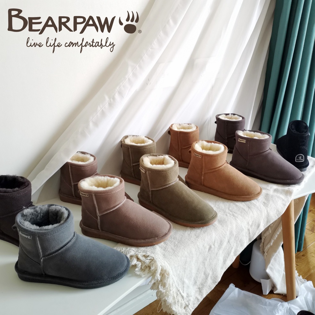 ღ(預購)bearpaw熊掌加厚保暖低筒雪靴ღ | 蝦皮購物