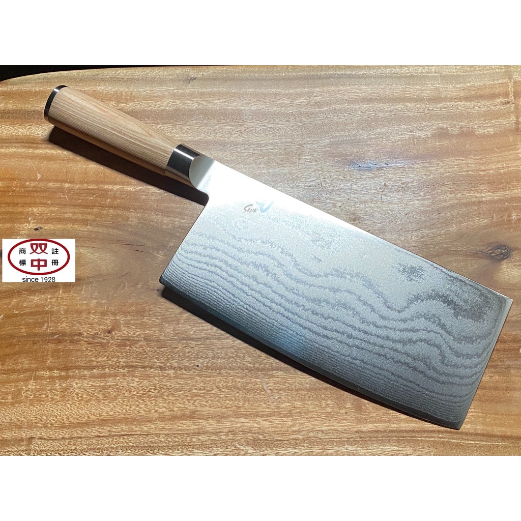屏東雙中鐵店」日本製 貝印 旬 DMW-0712 白柄 VG10 龍紋鋼 中華片刀 中式片刀 DM-0712W | 蝦皮購物