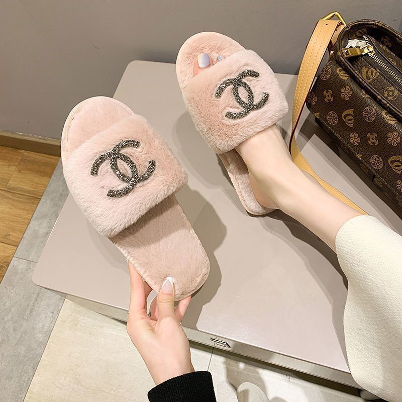 Chanel sale slides furry