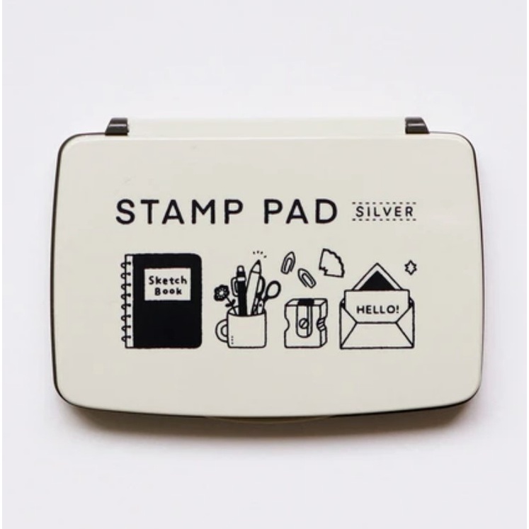 日本原裝 SANBY stamp pad designer 設計師 印台( 金 銀 黑 三色可選) | 蝦皮購物