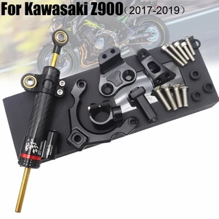 適用於川崎 Z900 2017-2020 黑色 阻尼器 減震器支架 轉向穩定器 方向防甩頭套件