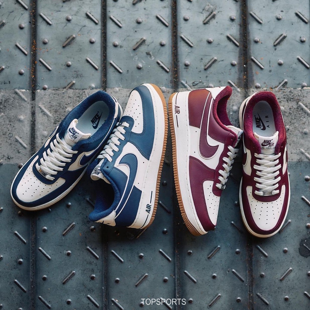 TOP】Nike Air Force 1 Low College Pack 白藍白酒紅DQ7659-101-102
