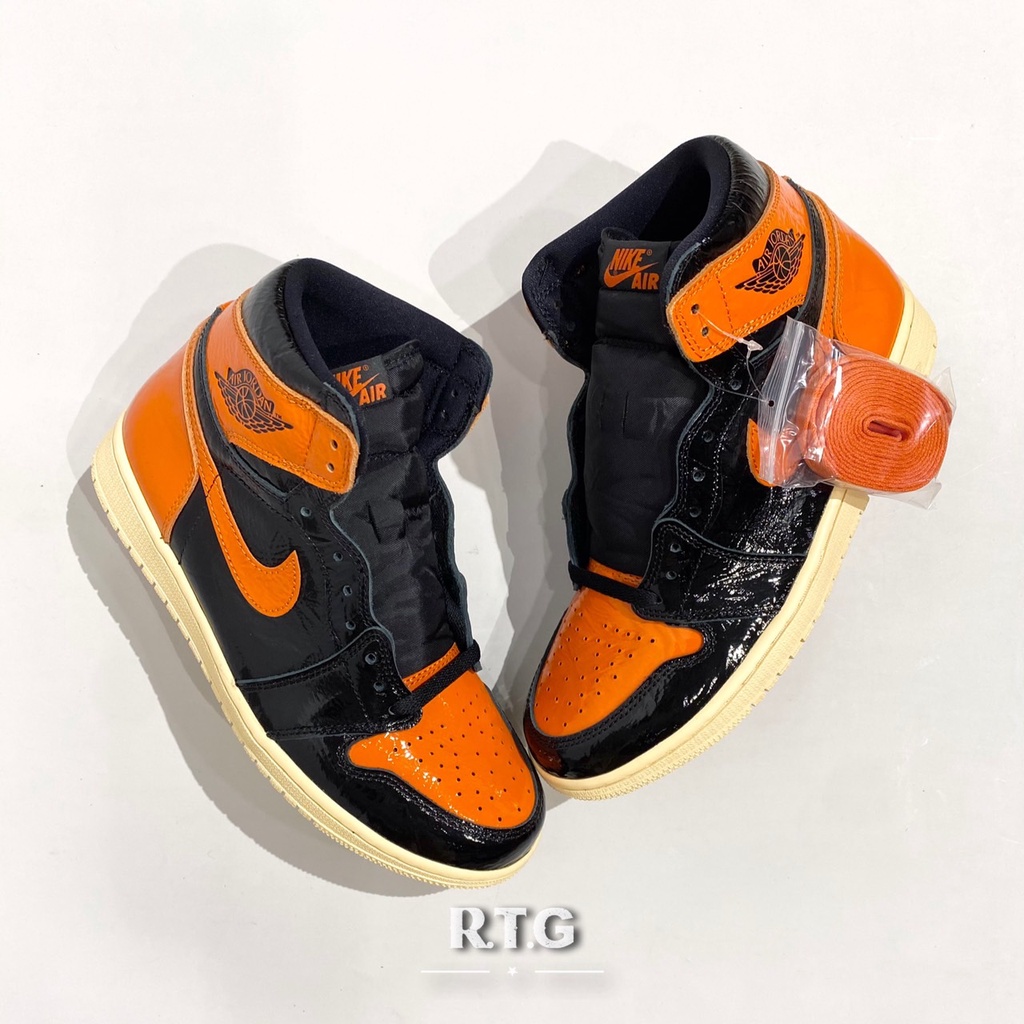 RTG】NIKE AIR JORDAN 1 RETRO OG 黑橘扣碎灌碎豬油US:9 555088-028