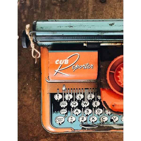 T. COHN TOY CUB REPORTER TYPEWRITER 玩具打字機 正老件 古董 鐵皮玩具 | 蝦皮購物