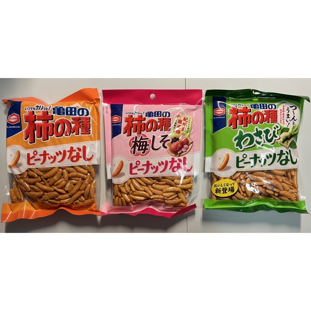 亀田製菓 柿の種 梅しそピーナッツなし 9袋 - 菓子