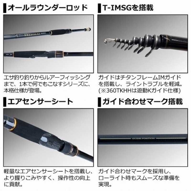 百有釣具◎ DAIWA FREEGEAR MX 鈦合金IM導環磯釣竿磯防波堤溪流海濱