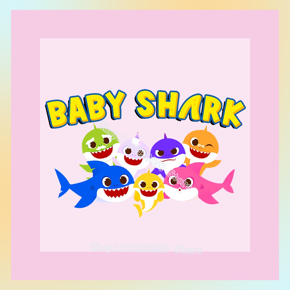Baby Shark iron on TSHIRT Patch iron on for DIY 面罩 T 恤可按下任何織 蝦皮購物