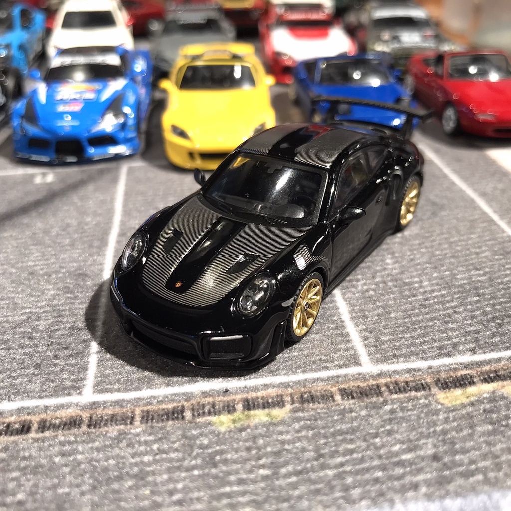 免運MINI GT Porsche 911 991 GT2 RS Weissach 401 黑色保時捷模型車